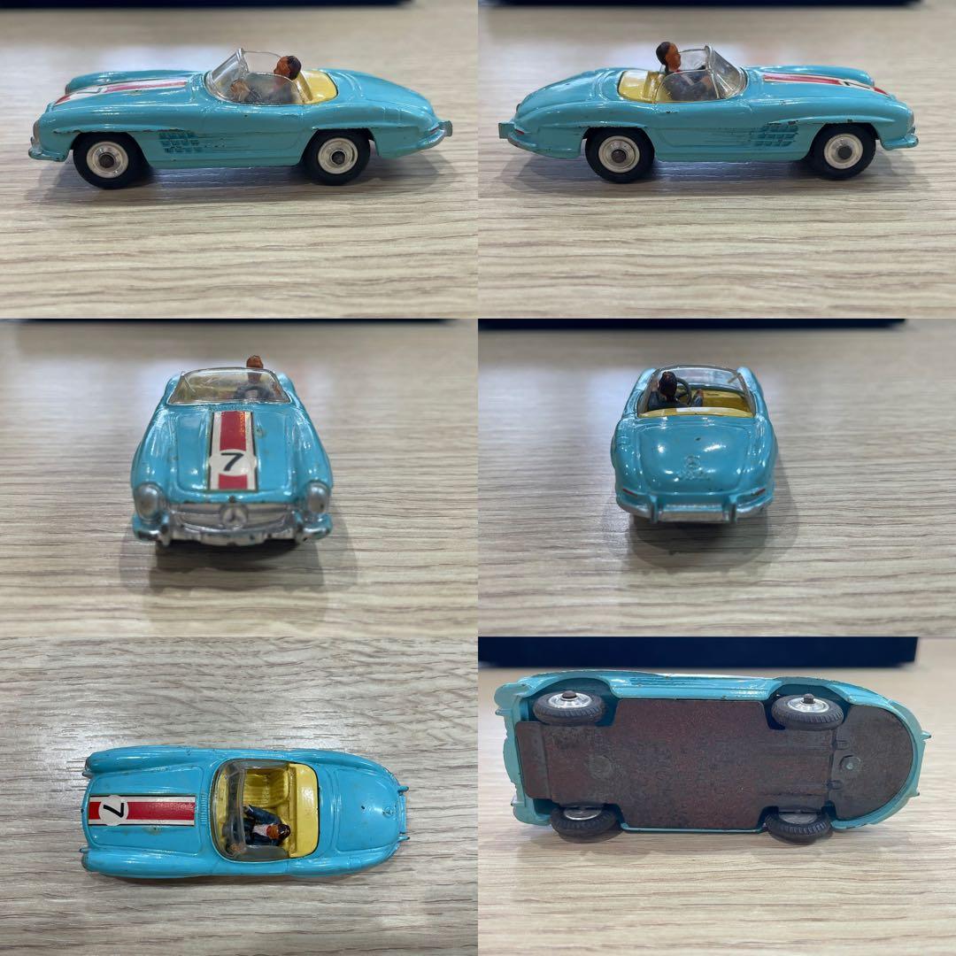 DINKY TOYSなどのビンテージオートバイ,ミニカー4個セット