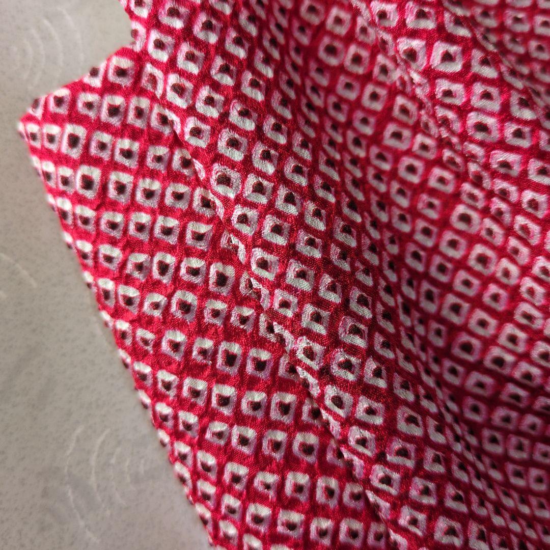 うさぴょん正絹総絞りの被布（赤色）