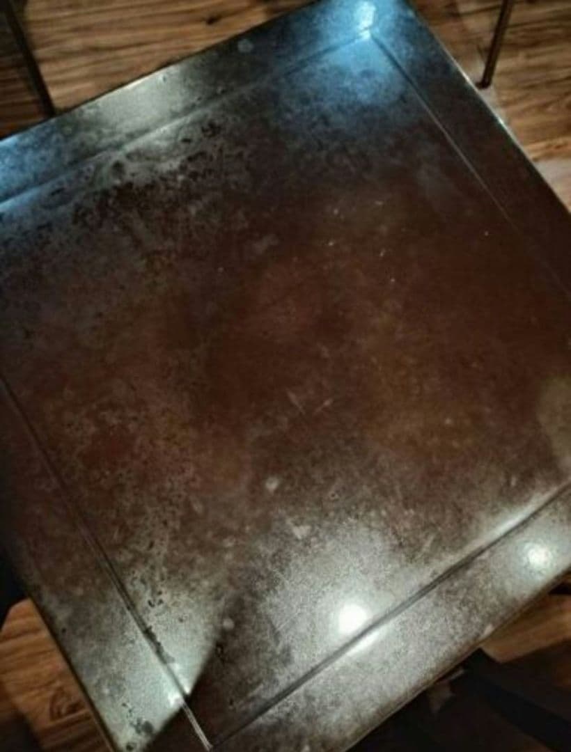 アジアン家具　テーブル　アンティーク　黒　木製　正方形