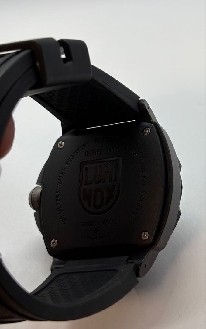 ルミノックス　腕時計　ブラック　ラバーベルト