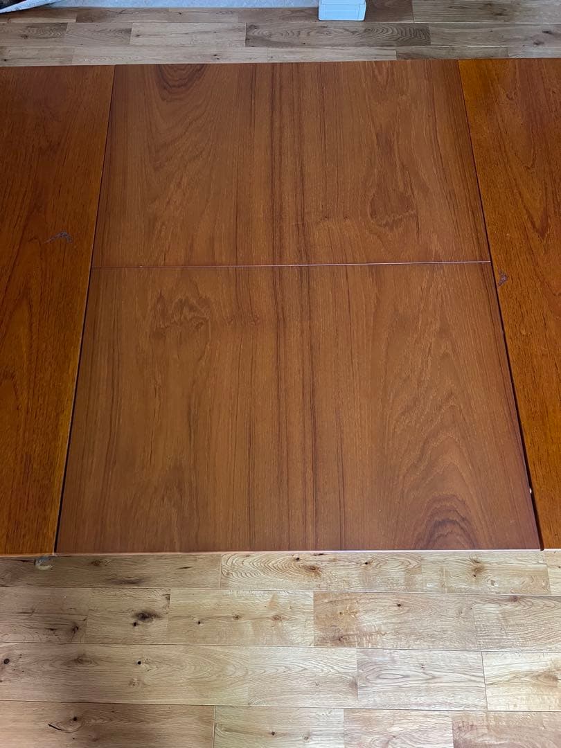 北欧ヴィンテージ　ダイニングテーブル　チーク　ドローリーフ　エクステンション