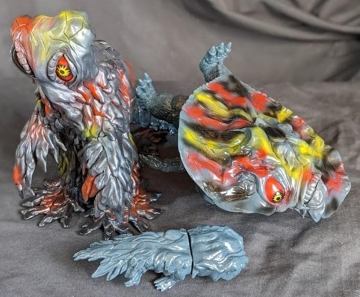 ゴジラ対ヘドラ（Y・MSF）ソフビフィギュア4体セット ゴジラ