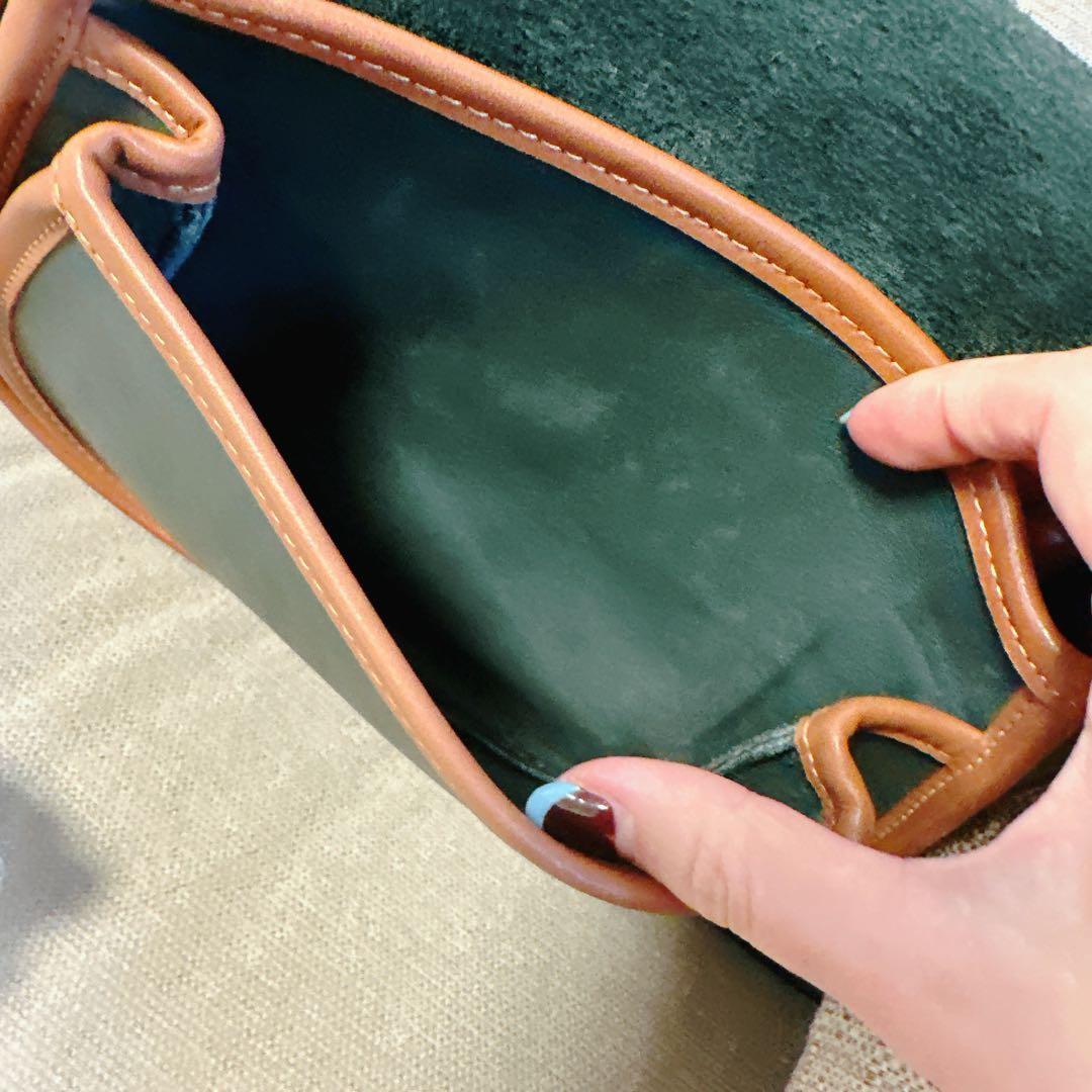 美品!超レア品 オールドコーチ ショルダーバッグ 深緑 OLD COACH