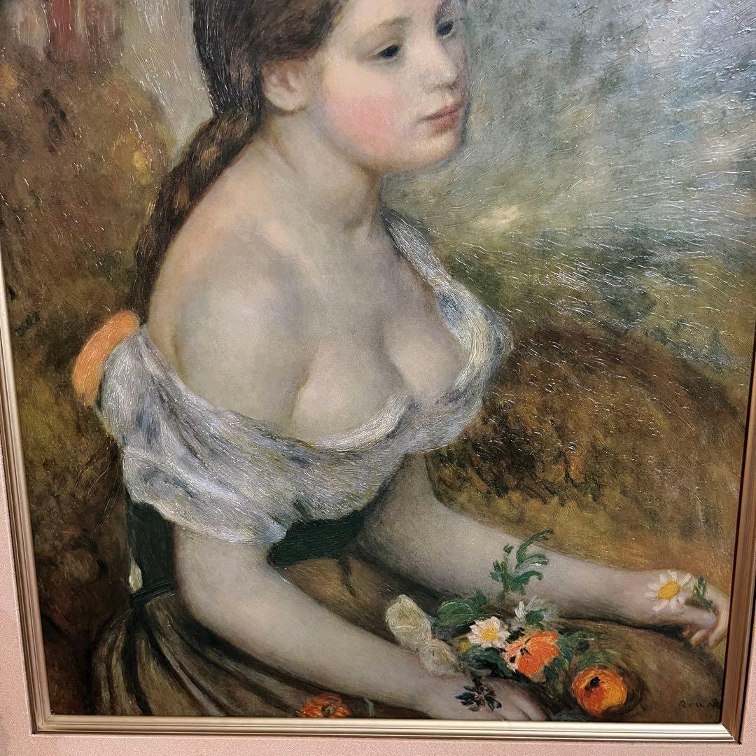 ルノワール 花を持つ少女 ルノワール 人物画
