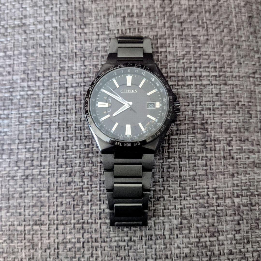 【美品】CITIZEN アテッサ ACT Line ブラックチタニウム
