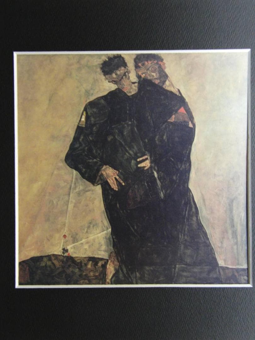 入江観、【双稜冠雪】、希少な画集画、新品高級額・額装付、状態良好