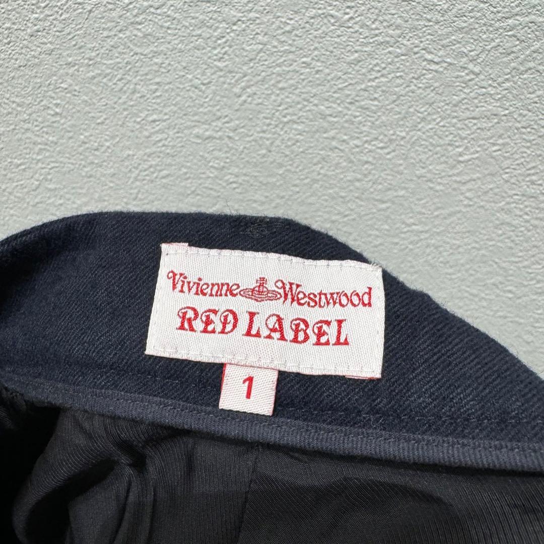 希少 ヴィヴィアンウエストウッドレッドレーベル 上質 クロップド タックパンツ