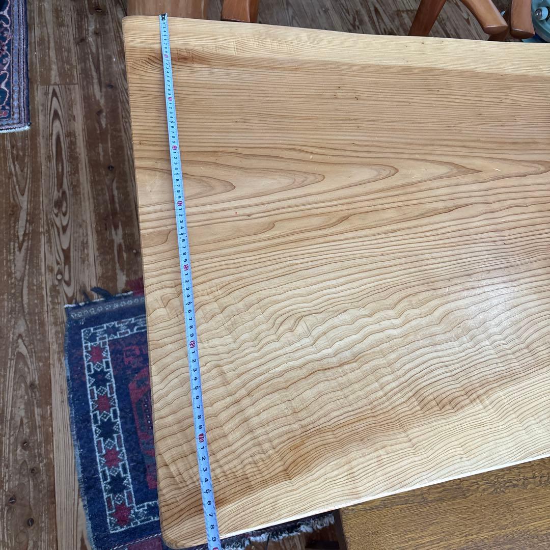 杉　一枚板　テーブル　ダイニングテーブル　脚付きません