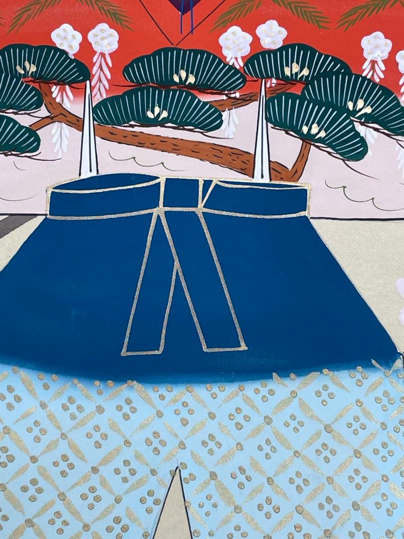 長谷川清堂 「雛之図」 真筆肉筆品 ひな祭り 日本画 掛け軸 掛軸 茶掛 絵画