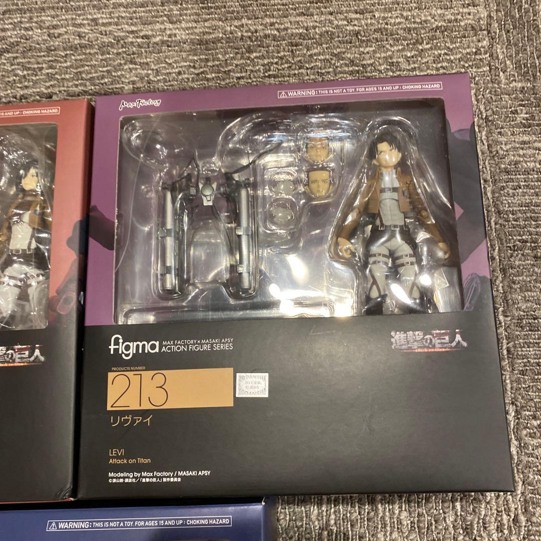 進撃の巨人 figma フィギュア エレン・イェーガー リヴァイ 兵長 ミカサ