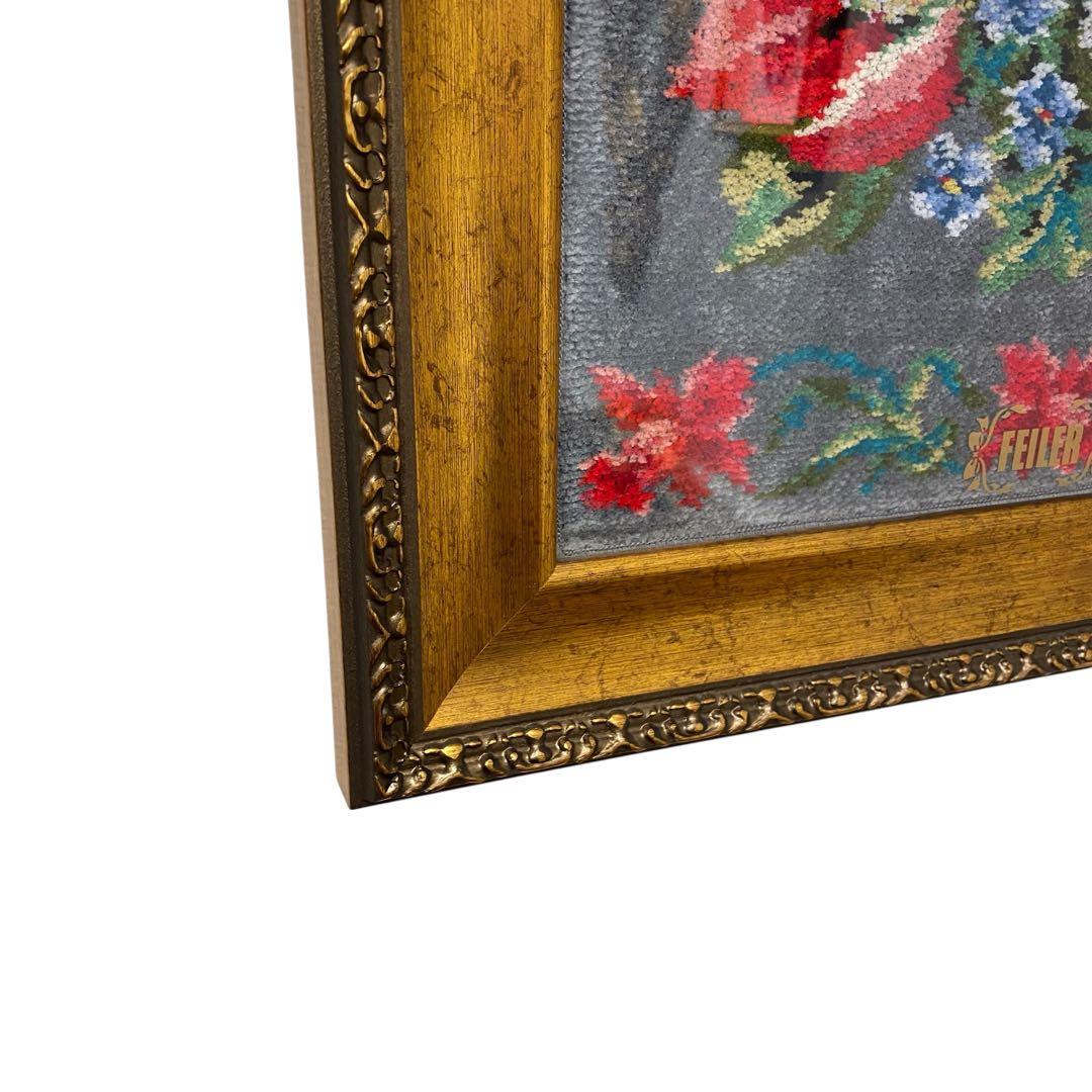 FEILER フェイラークラブ 額縁 ハンカチ ゴールドフレーム 花柄 - メルカリ