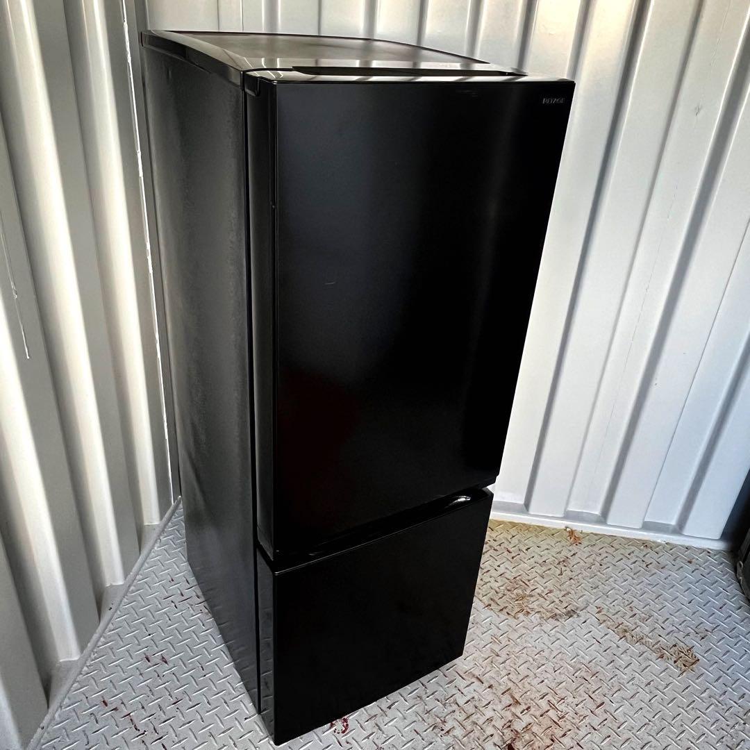 196取付無料！安心のヤマダ電機 高性能スタイリッシュブラック2024年製冷蔵庫