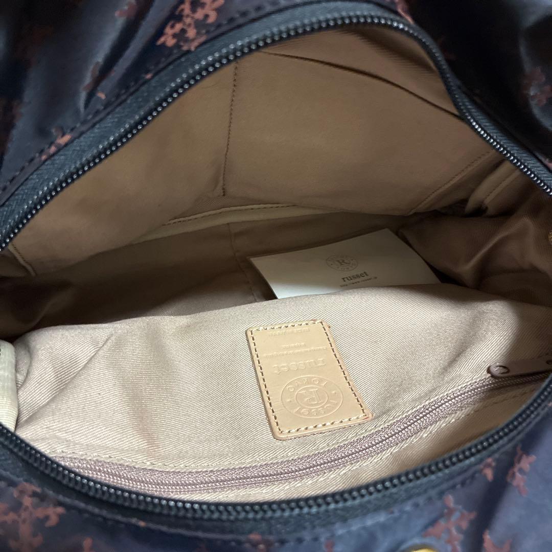 【美品】russet ラシット ナイロン レザー 2WAY ショルダーバッグ