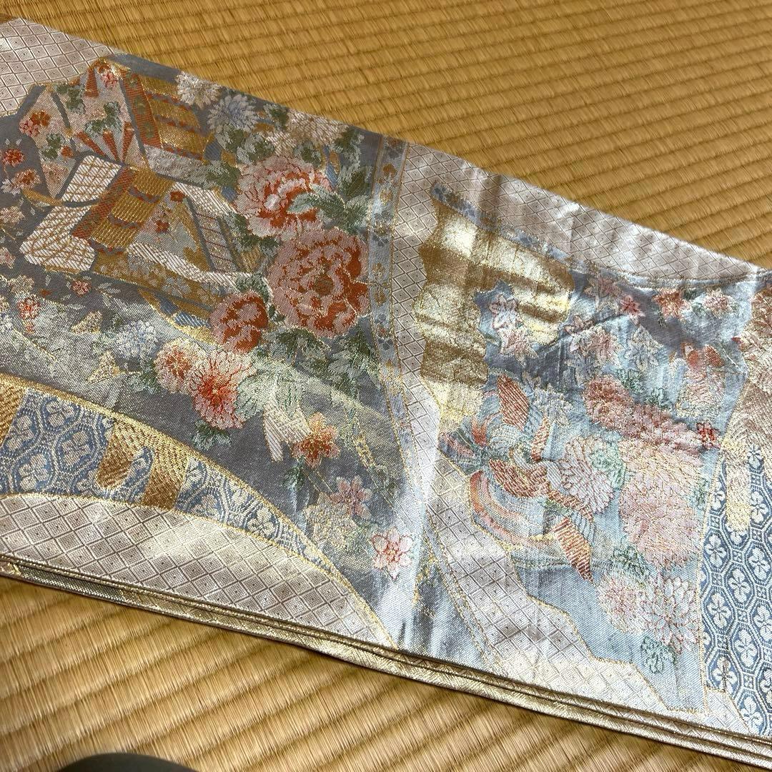 素敵な昭和アンティーク松と菊の刺繍中振袖 フルセット