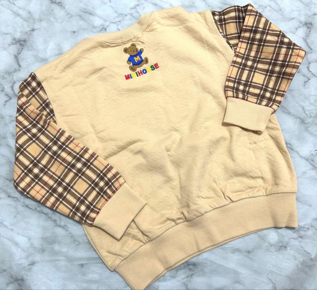 新品　ミキハウス クマ刺繍 トレーナー 110