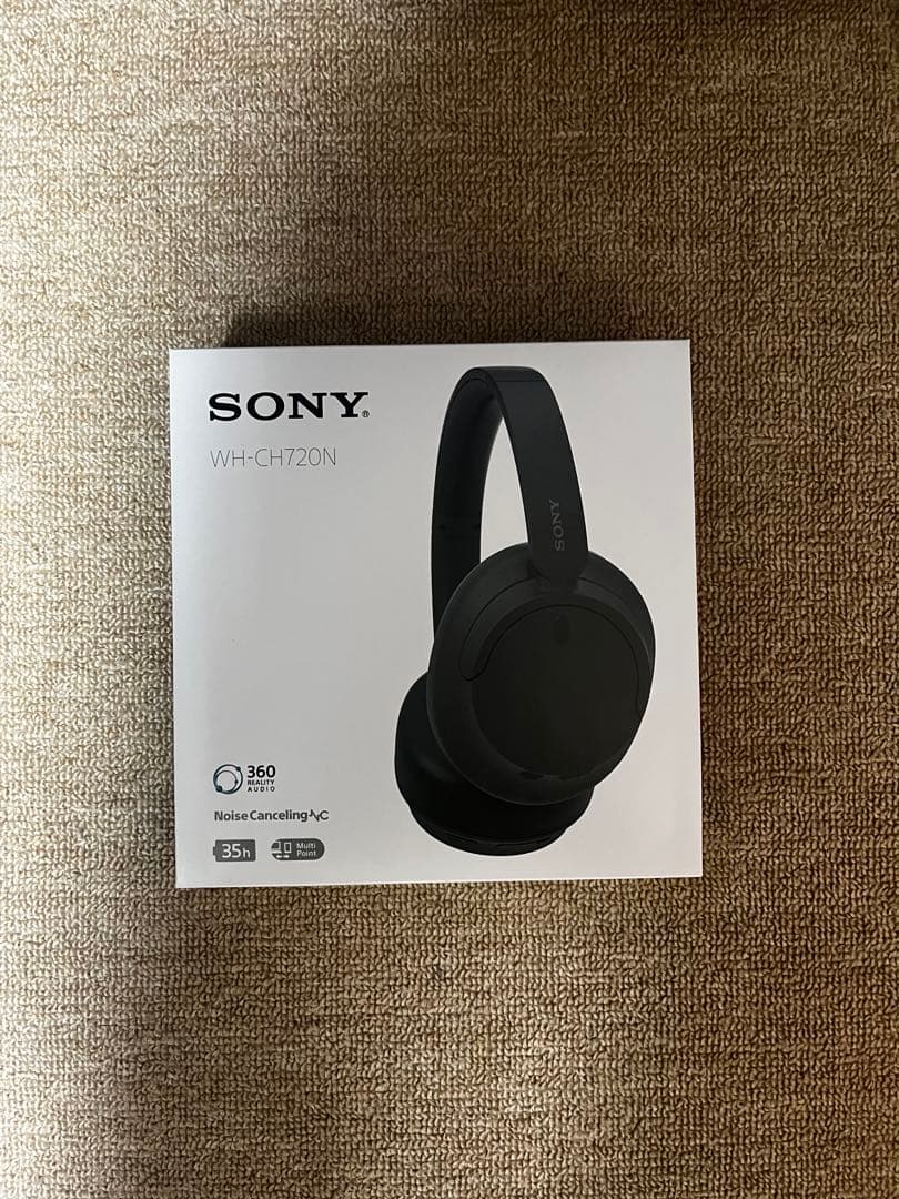 SONY WH-CH720N ブラック ワイヤレスヘッドホン 箱有り SONYヘッドホン