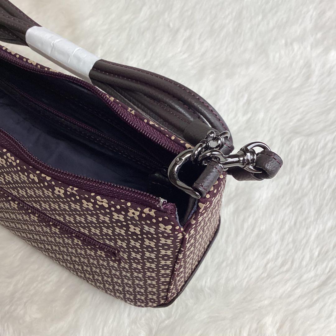未使用 印傳屋 INDEN-YA 5ポシェット ショルダーバッグ ハンドバック
