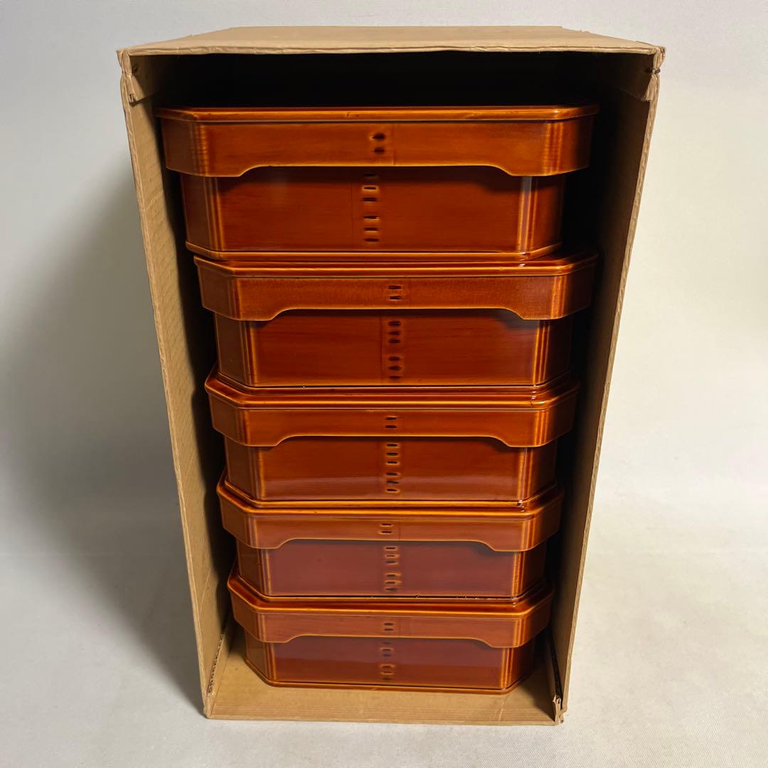 飛騨春慶　大徳寺弁当　縁高重　五客