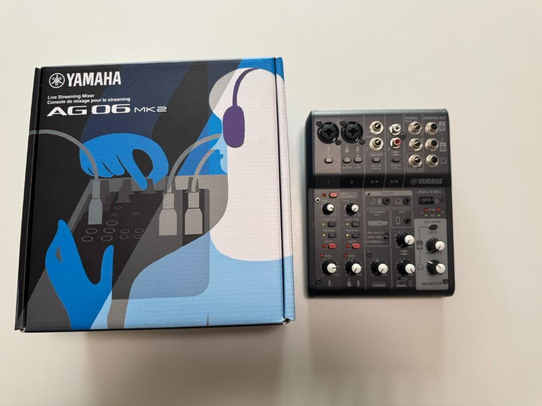 (マイク付き) Yamaha AG06 MK2 オーディオインターフェース YAMAHA オーディオインターフェース AG06 マイク付き ヤマハ YAMAHA