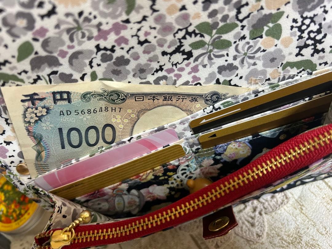 よーぽん様　ジョリーフルール L字ポーチ スマート長財布 小財布ベア