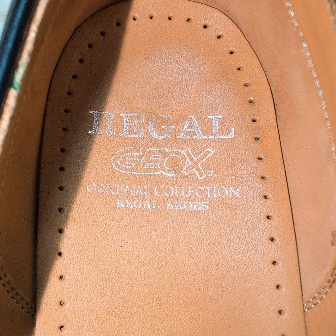 【極美品】リーガル×ジェオックス タッセルローファー ブラック 25.0cm