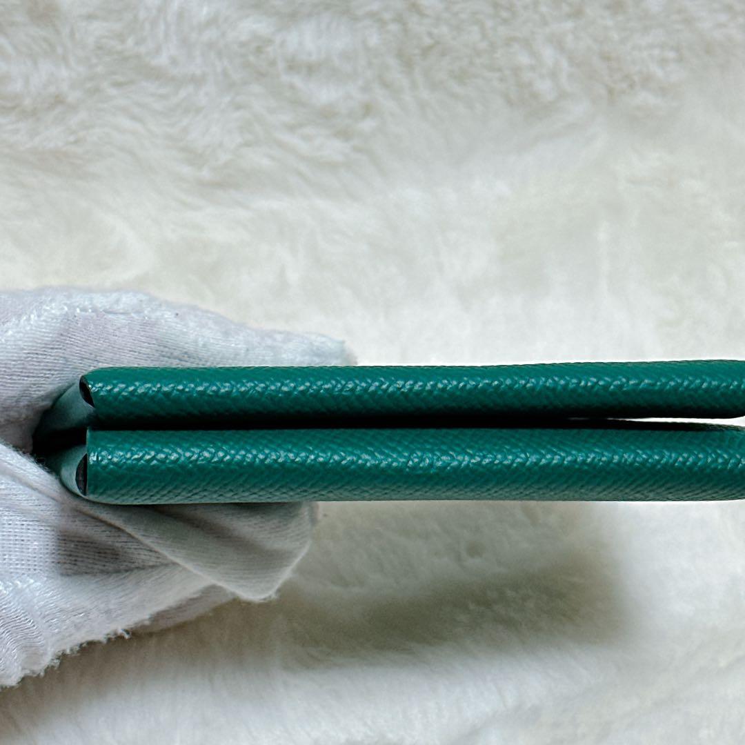 2025.12月新品未使用HERMES ガルヴィデゥオケース　マラカイト