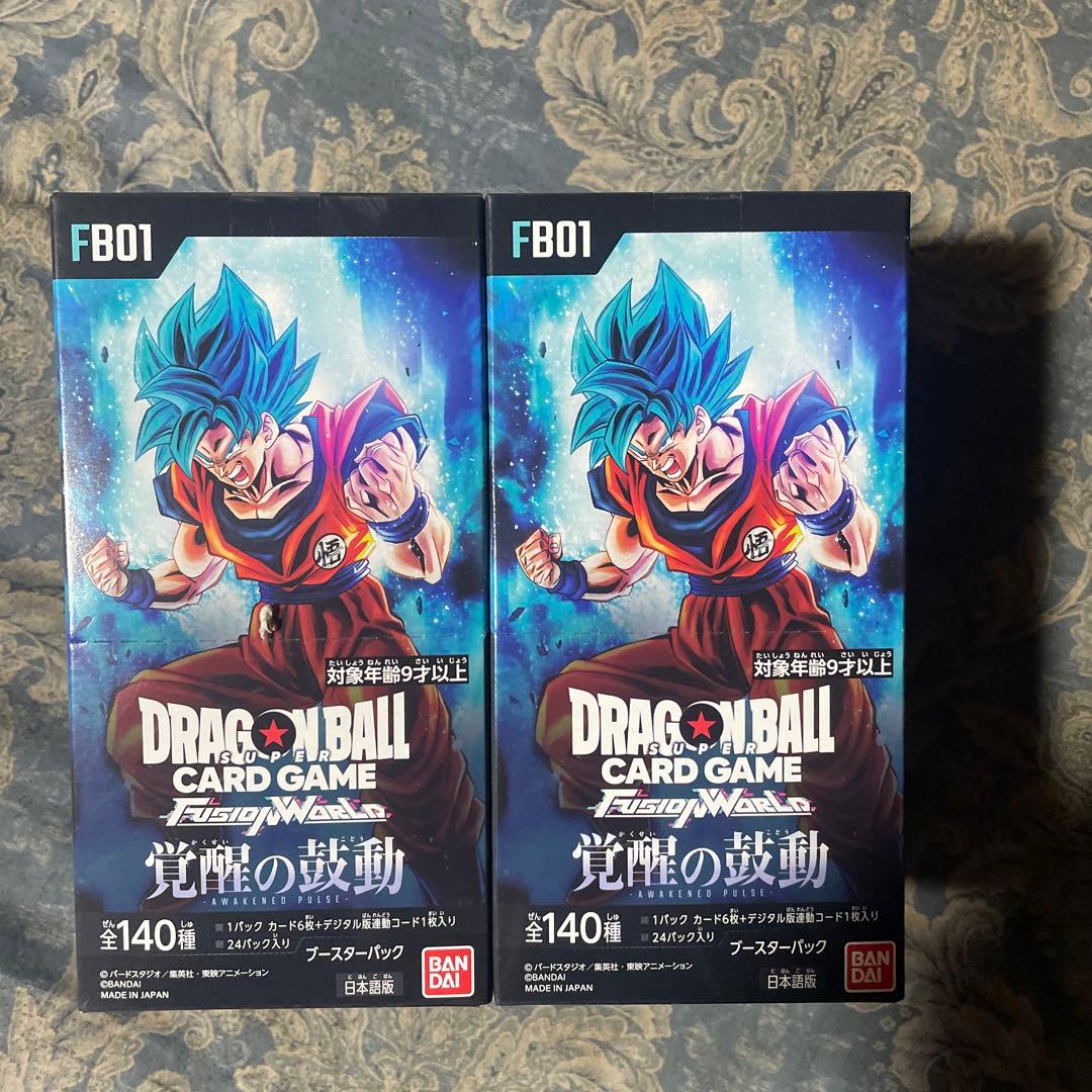覚醒の鼓動 4box 新品未開封 テープ付き ドラゴンボール フュージョン