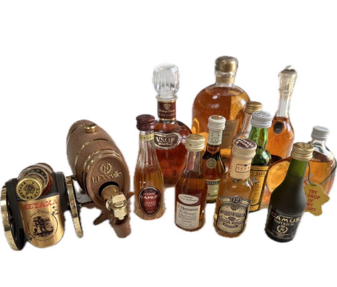 ブランデー　ウイスキー　ミニボトル　セット売り　未開封 Maker's Mark お酒 ウィスキー ギフト 飲み比べ 名入れ プレゼント