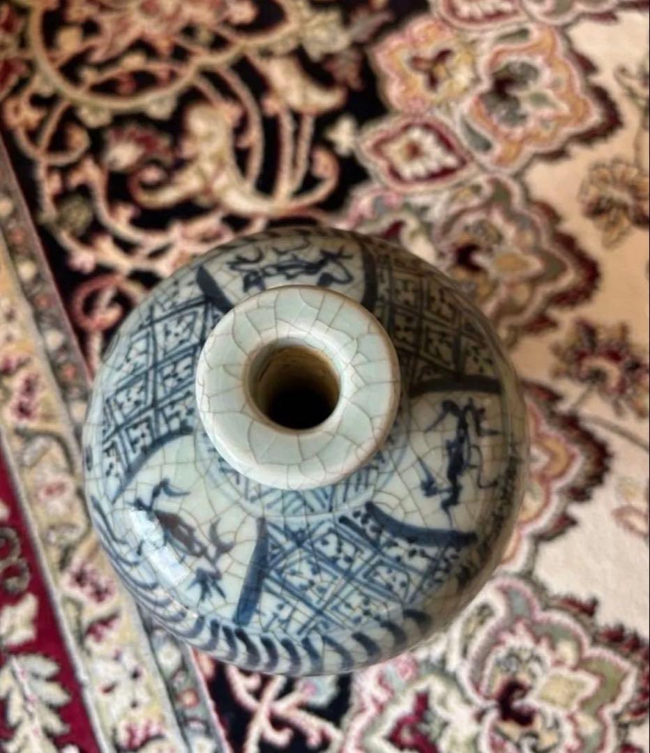 古伊万里 染付 花唐草 深皿 江戸時代 金直し 金継ぎ 骨董 アンティーク