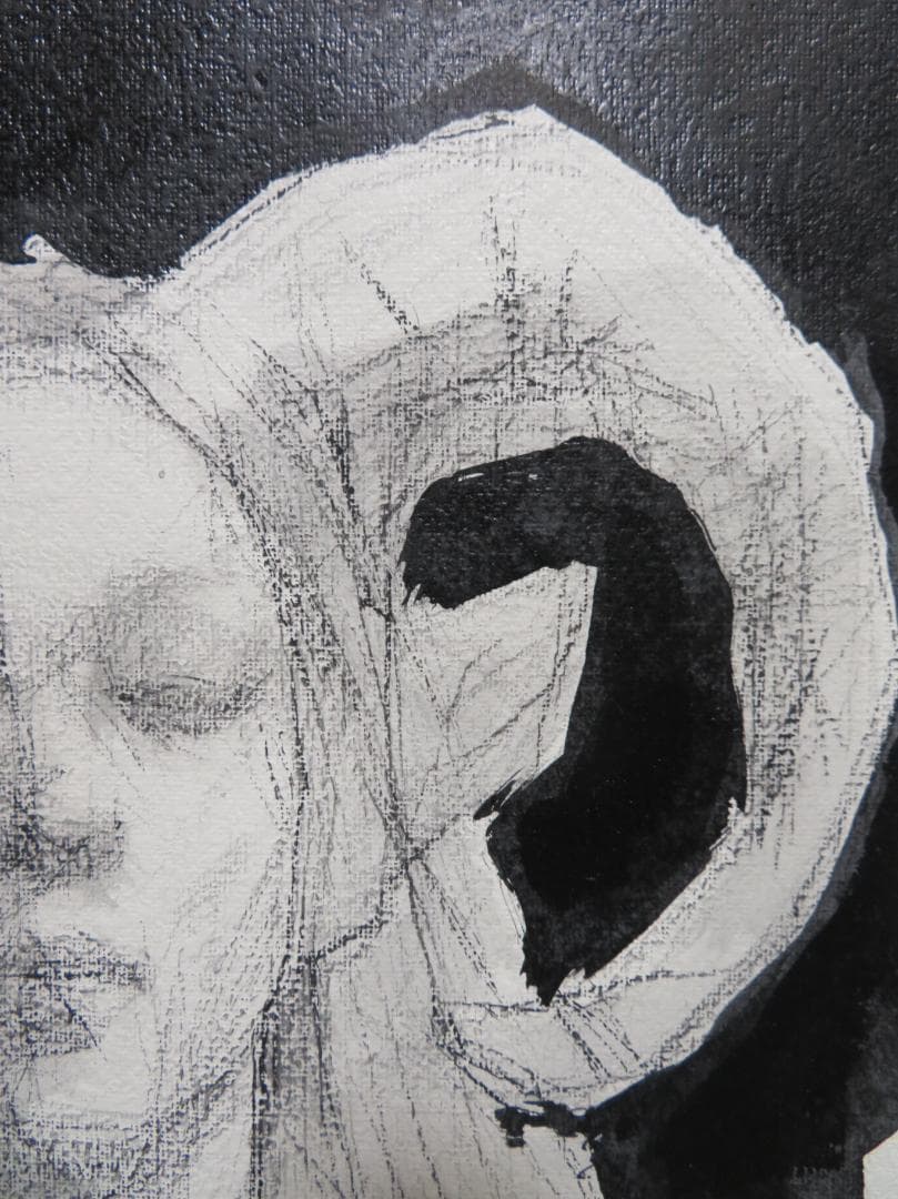 ◆佐藤義明　「牧神の肖像」（仮題）　紙本水彩　ふるさと切手　真作保証 ◆