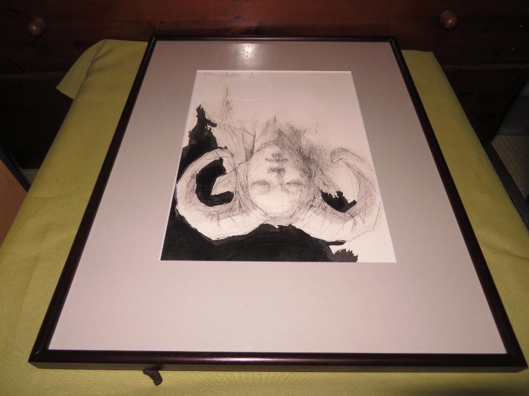 ◆佐藤義明　「牧神の肖像」（仮題）　紙本水彩　ふるさと切手　真作保証 ◆