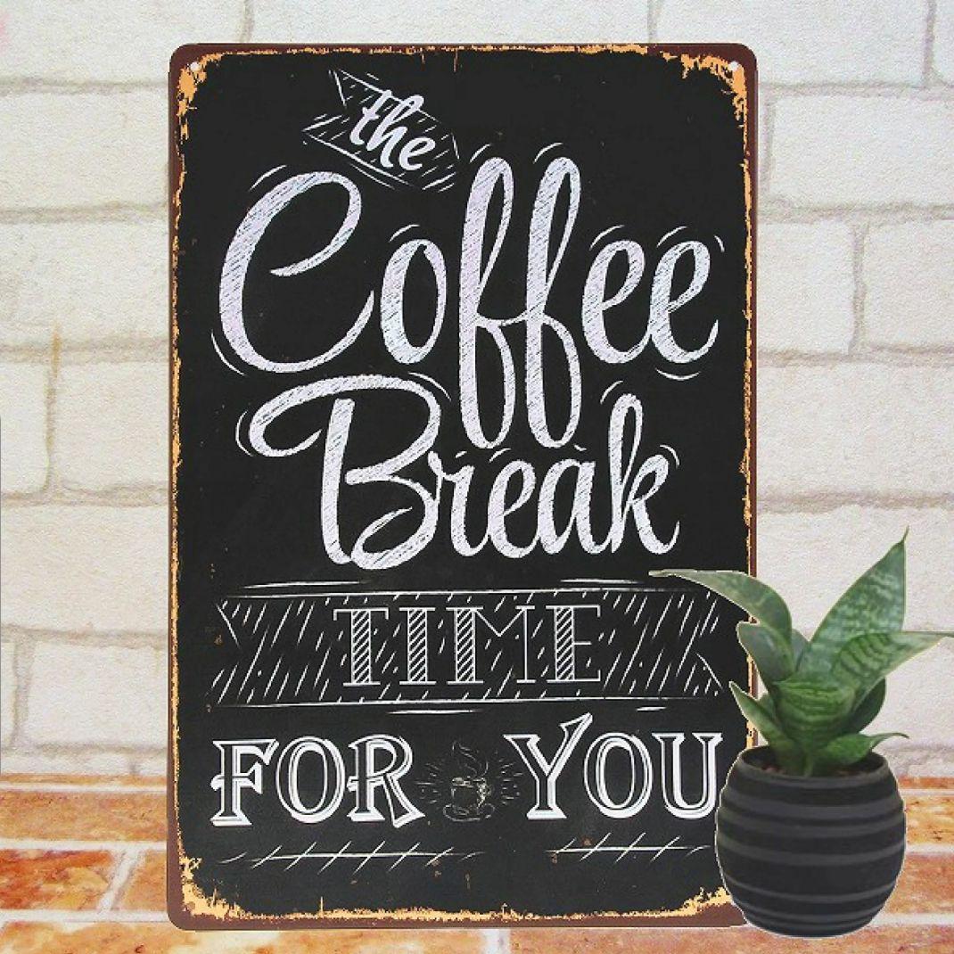 デザイン看板 A4】コーヒーbr★ポスター小物インテリア雑貨ブリキ看板カフェ喫茶 ブリキ看板 アンティーク カフェ風 パリch インテリア ポスター