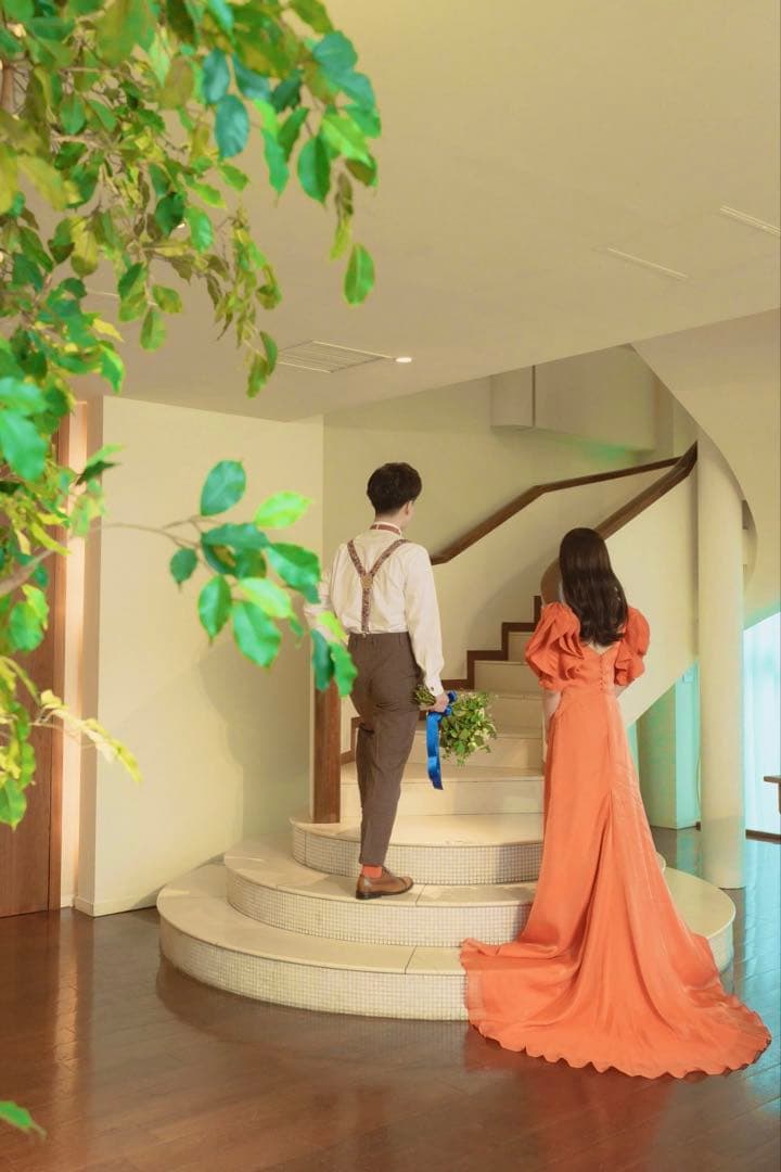 THE URBAN BLANCHE アーバンブランシュ カラードレス　オレンジ