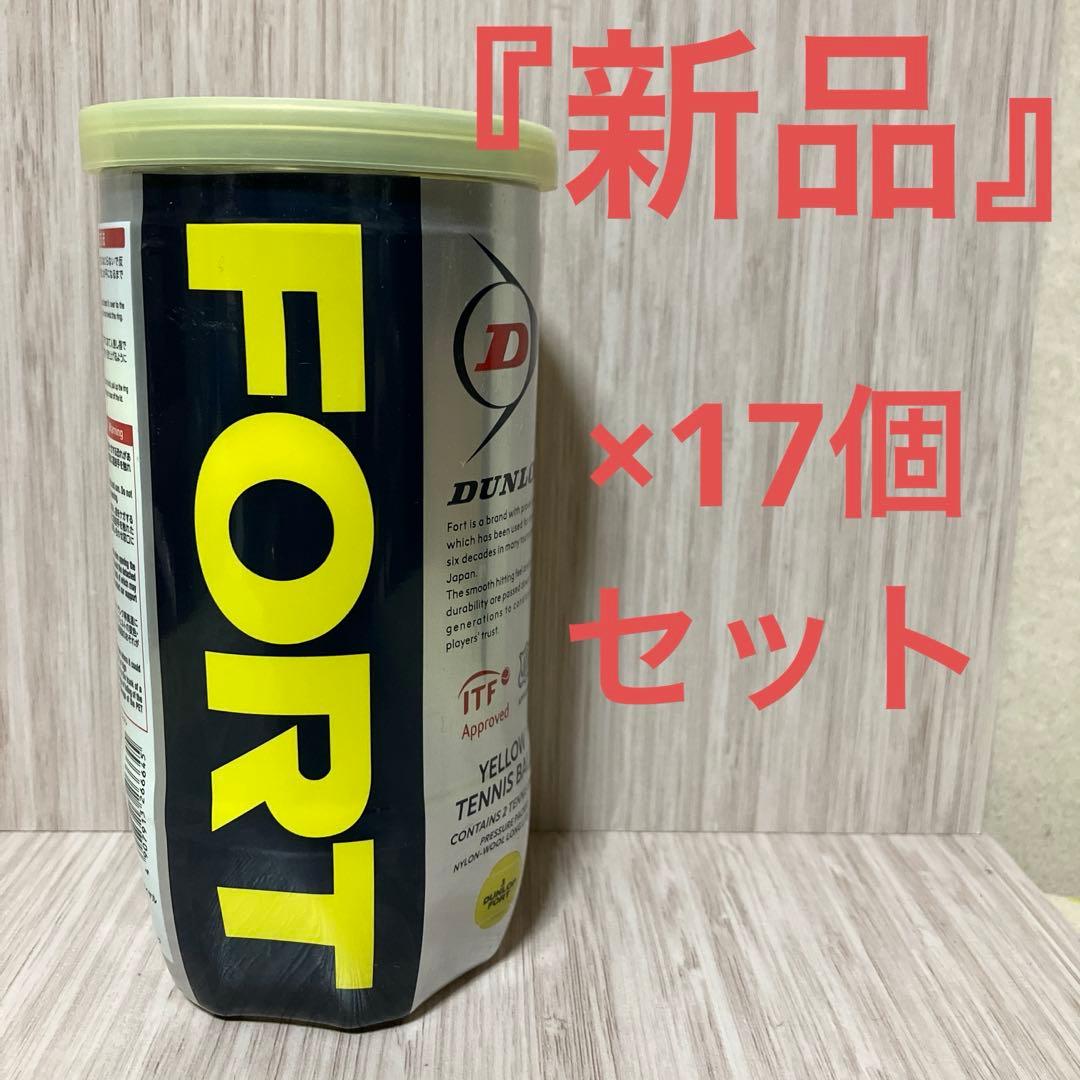 『新品』ダンロップ　フォート硬式テニスボール17個セット Amazon | ダンロップ DUNLOP テニスボール DUNLOP FORT（ダンロップ