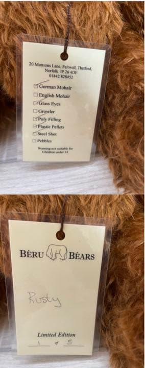 アメリカ製 アーティスト テディベア ヴィンテージ ジャーマンモヘア