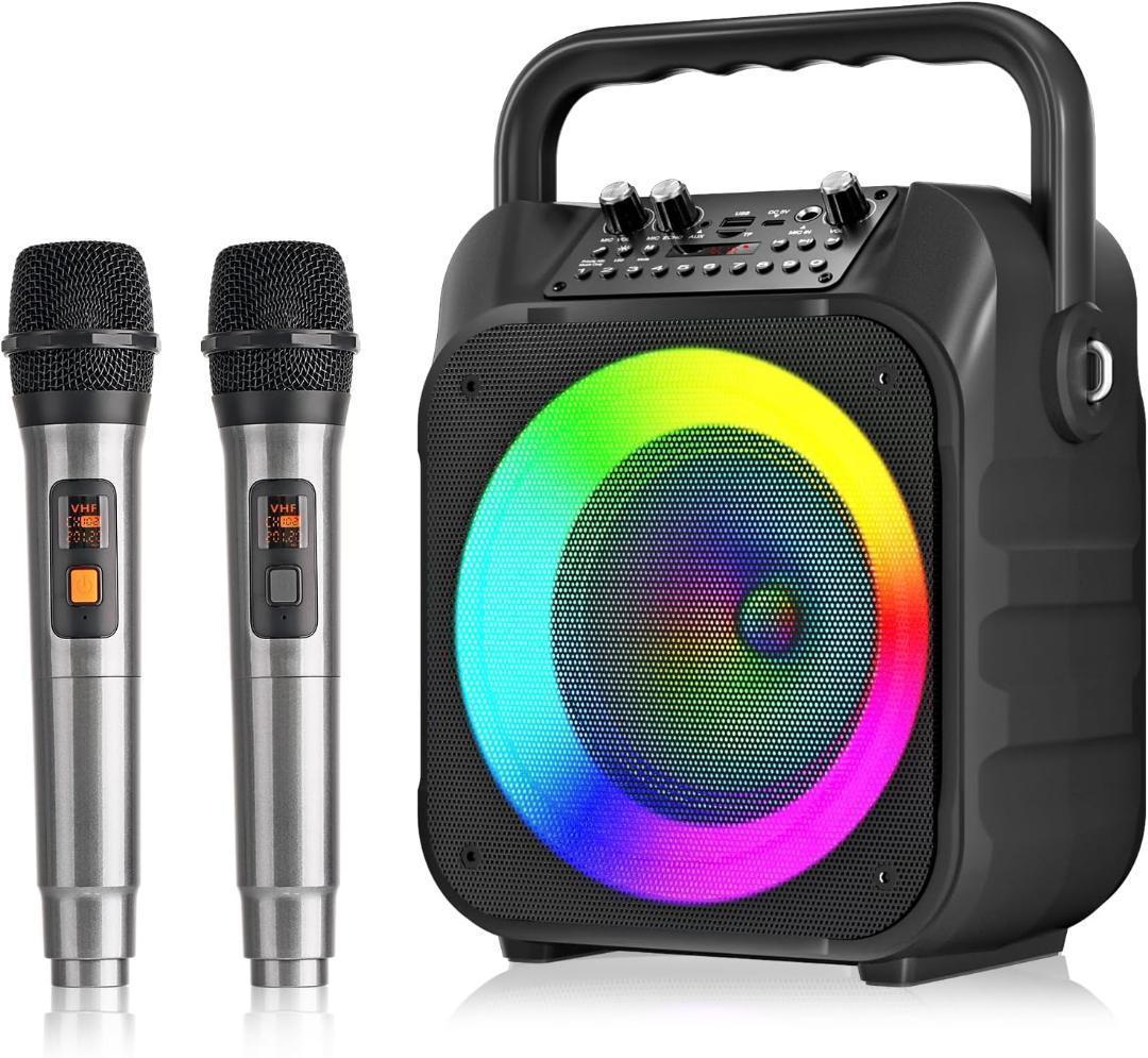 M2245-122-90】カラオケ ワイヤレスマイク2本 Bluetooth 【M2245-122