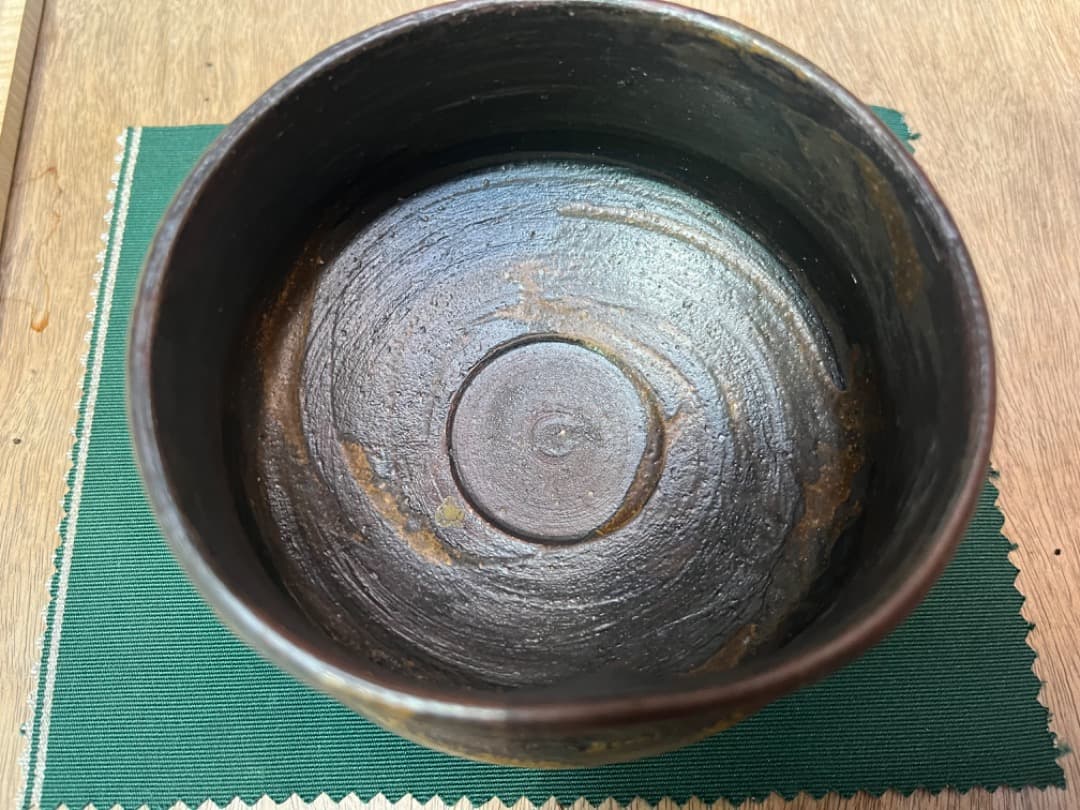 遠州七窯 志戸呂焼 直透窯 鈴木青宵 茶碗 共箱 茶道具 岸本