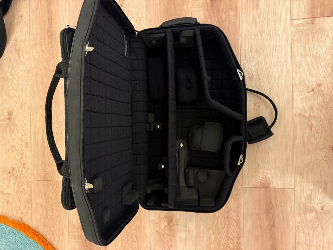 ダブルケース 黒 マーカスボナ　アルトソプラノサックス