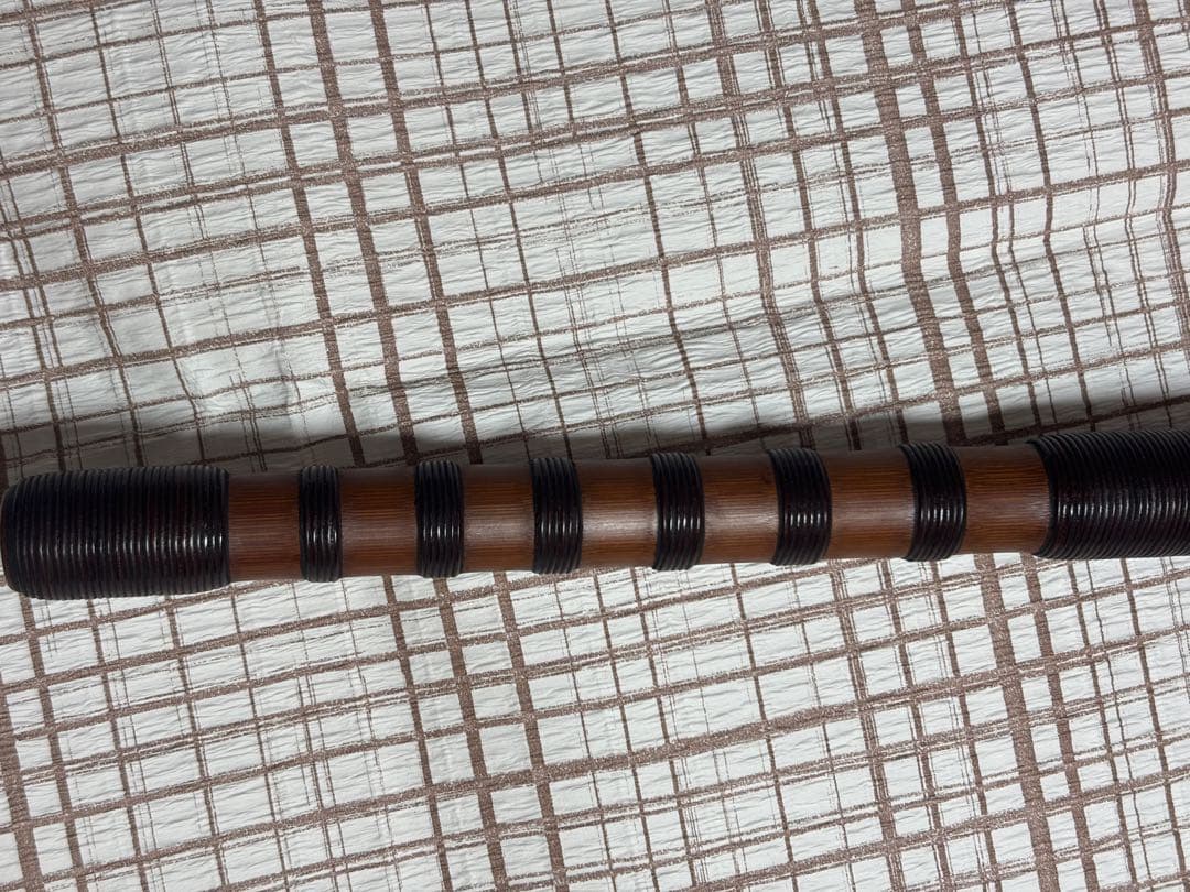 雅楽 龍笛 古管 煤竹 漆 籐巻 白木筒 楽器・機材