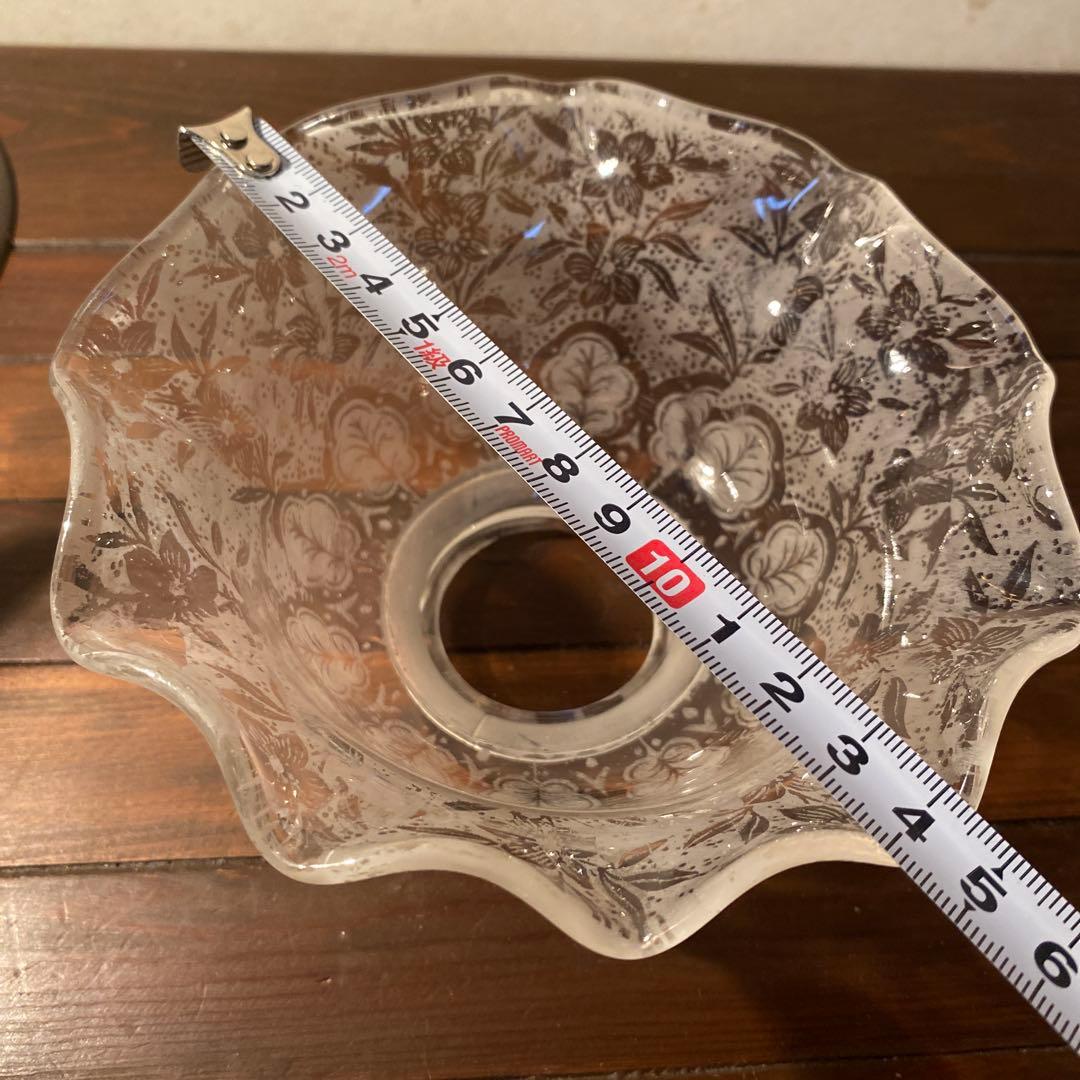 英国アンティーク ビクトリアン 美しい ボタニカル 酸エッチング