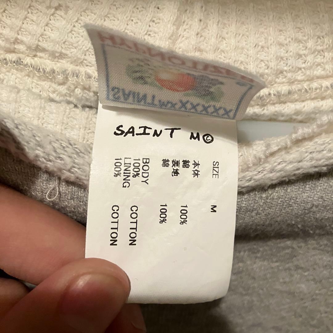 SAINT MICHAEL HOODIE / DOUBLE FACE グレー M