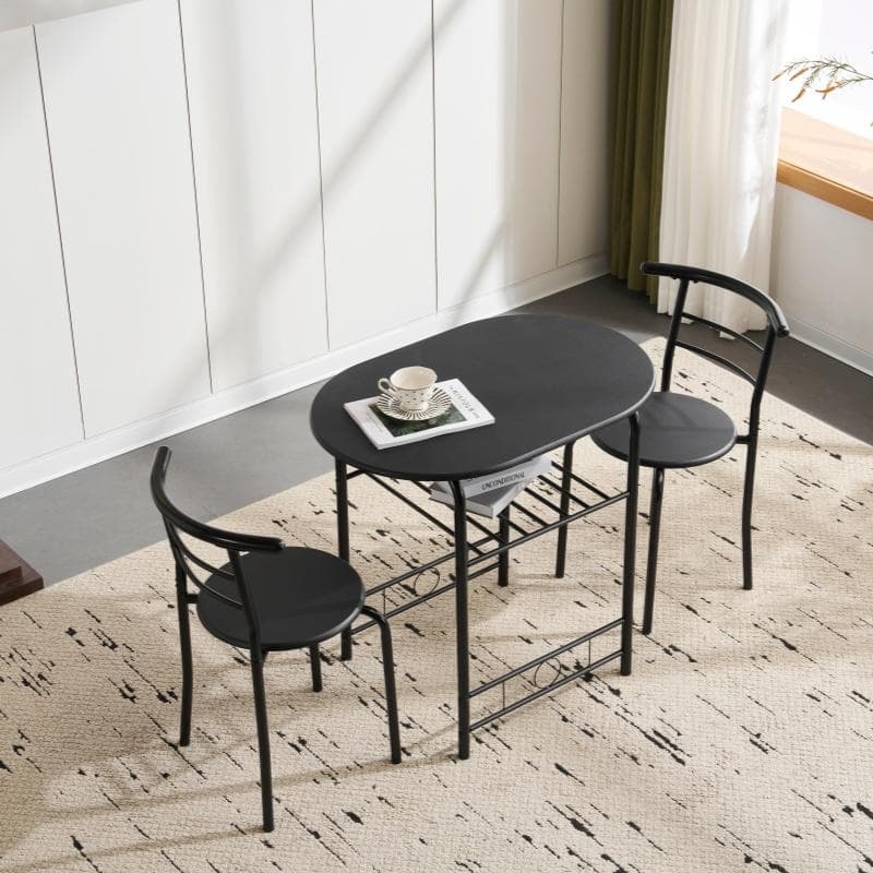 赤字価格！ダイニング 3点セット ダイニングテーブル　オシャレ！BLACK