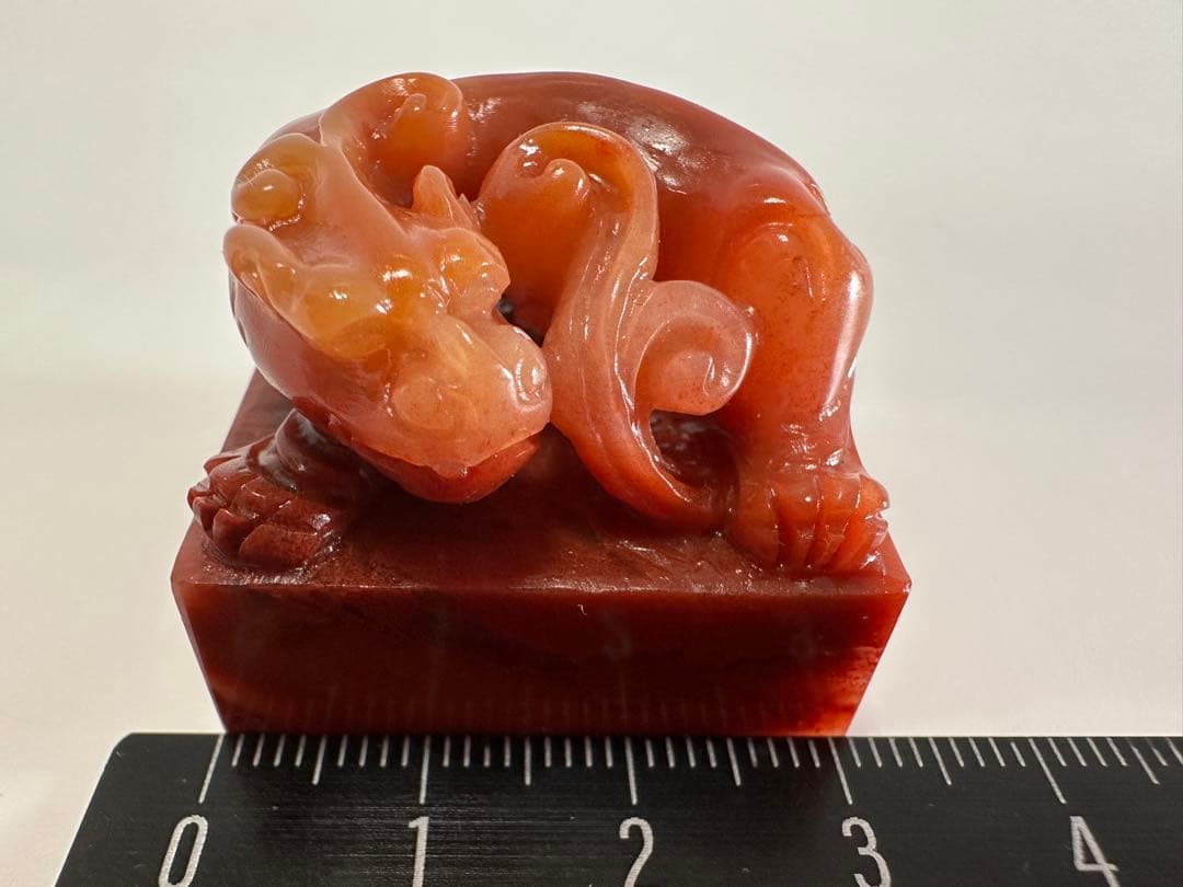 螭虎磐山】 古獣 印材 印石 篆刻 印材 大材 美品 ラオス