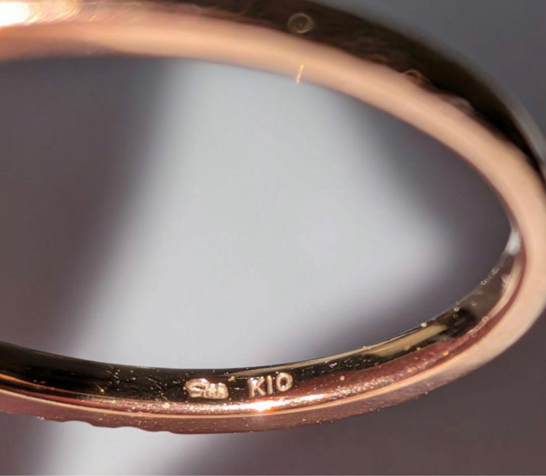 か*み様 STAR JEWELRY k10ピンクゴールド ダイヤモンドリング0.