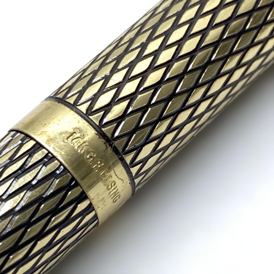 美品 SHEAFFER 14K G.F X CASING ゴールド 万年筆