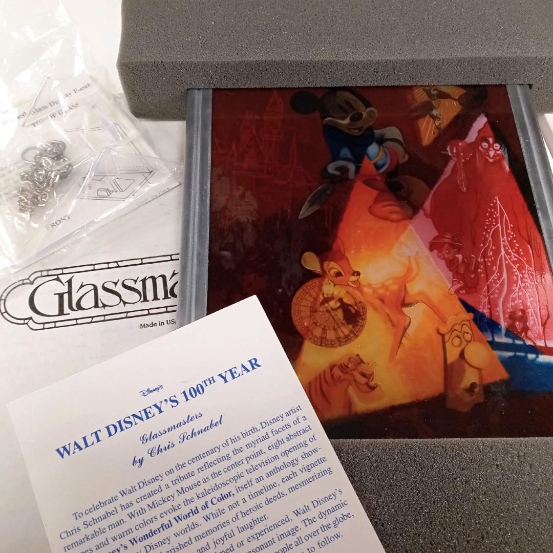 新品ウォルト・ディズニー生誕100周年ミッキー ステンドグラス