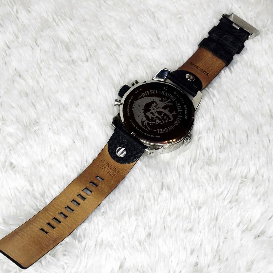 極美品 DIESEL DZ7256 リトルダディ デュアルタイム 稼働品