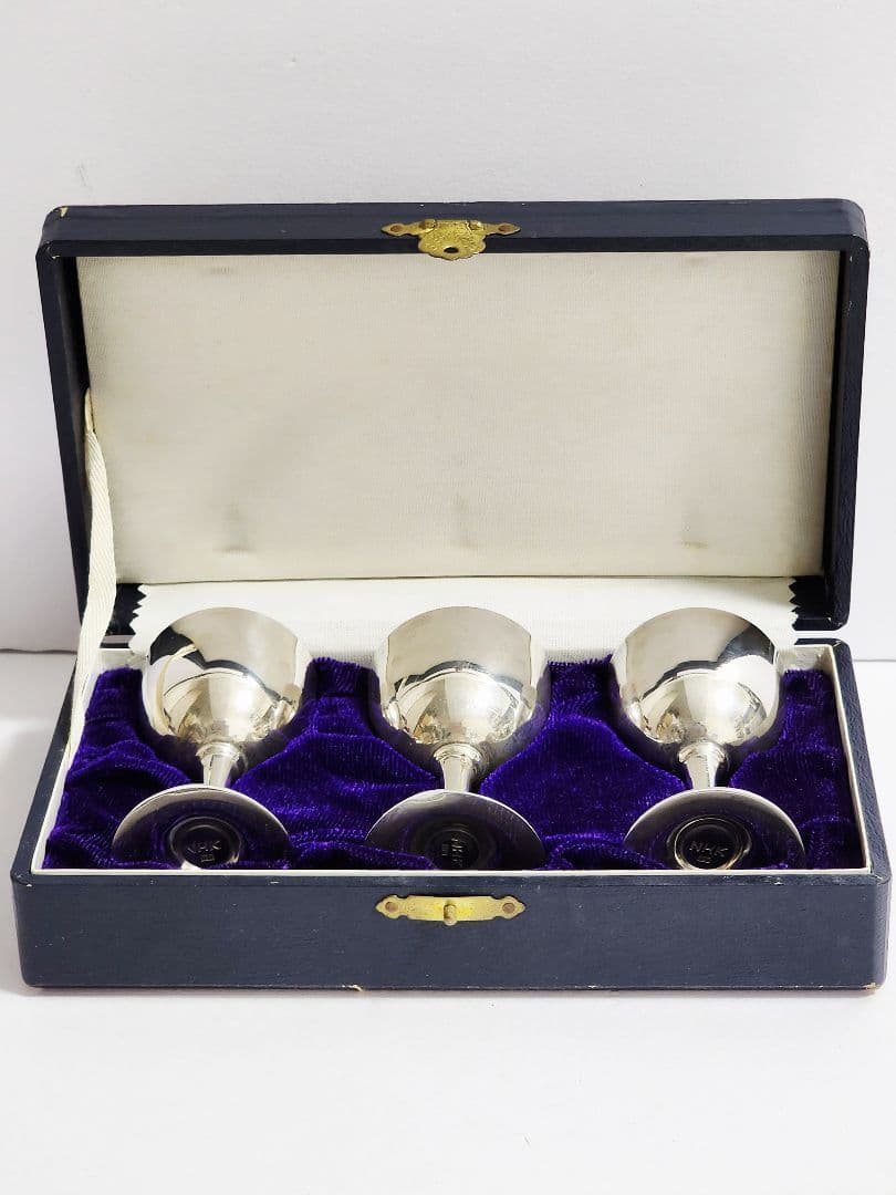 純銀 NHK記念品 ミニカップ 3客セット 総重量：約92.42g