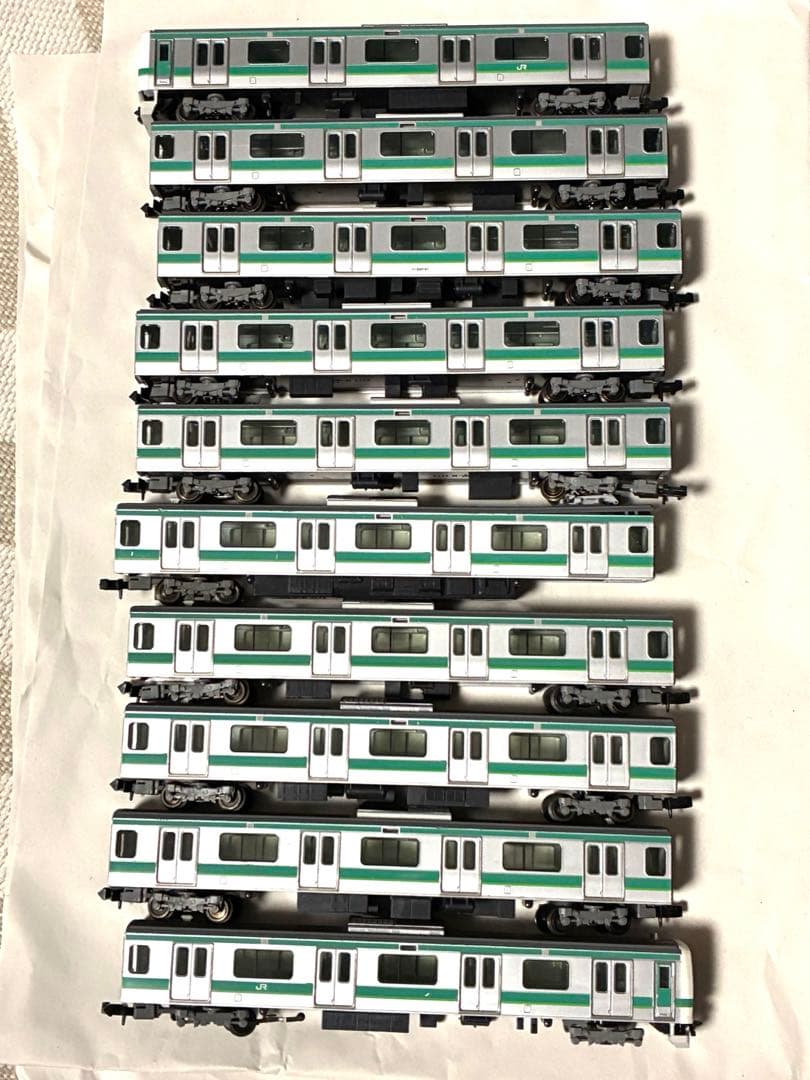 こ*う様 E231系常磐線10両　tomix 片側のみライト点灯動力動作確認済