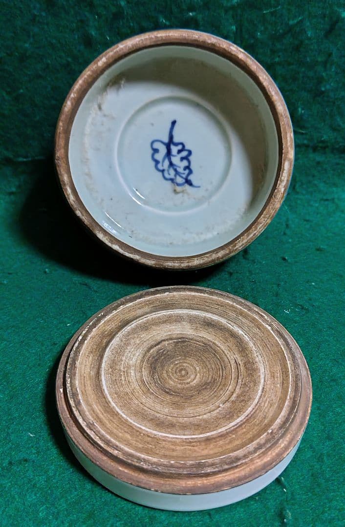 硯 陶器製 中国製 染付 書道